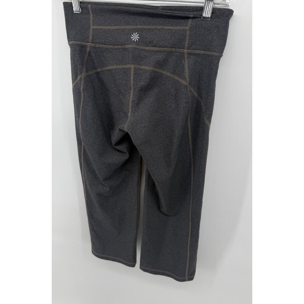 Athleta Kick Booty Crop Capri Leggings Women's Small Heather Gray - Picture 3 of 11